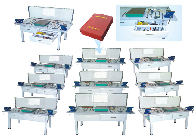 HY-901型鉗工實驗室設(shè)備（鉗工實訓(xùn)桌、單面2工位）
